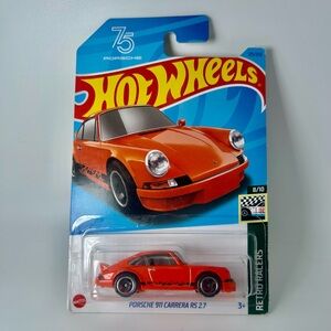 Hot Wheels HW Retro Porsche 911 Carrera RS 2.7 Orange 8/10 2021 125/250 75 Years